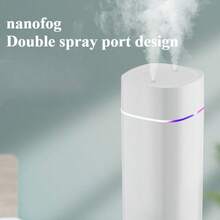 1个可爱杯形USB迷你加湿器，静音设计，适用于家庭、卧室、办公室、桌面、汽车、宿舍等场所，空气加湿，非常适合生日、旅行、露营、圣诞节装饰（不含电池，需要插电使用） - 彩色 - 查看 5