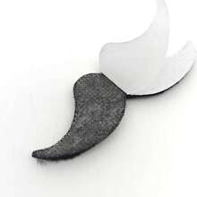 1pc 80s 90s Funny Retro Fake Mustache Prop With Card, W-Shaped Mustache Suitable For Theme Parties, Mustache Parties, Festivals And Other Occasions