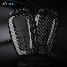 ABS Carbon Fiber Car Key Case Cover For To Yota Prius Camry Corolla CHR C-HR RAV4 Land Cruiser Prado Holder Accessories Keychain