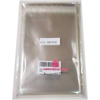 Pcs 4 3/4 X 6 1/2 A6 Card Resealable Cello/ Cellophane Bags by INC