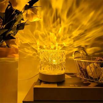 1 pieza Luz de ambiente cálida | Lámpara decorativa | Luz proyectora de ambiente | Alimentada por USB | Monocroma | Iluminación con enchufe USB | Luz cálida | Lámpara de decoración de habitación | Efecto de brillo de atardecer | Proyección texturizada | Dormitorio | Sala de estar | Varios espacios interiores | Regalo de vacaciones | Regalo de cumpleaños | Navidad | Halloween | Regalo de Año Nuevo