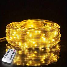 10m/20m/30m USB Magische Farbige Lederleuchtkette, 100/200/300 LED Perlen, wasserdicht, 8 Wechselmodi, USB betrieben, geeignet für Garten, Party und Feiertags Dekoration, Außenterrassen Dekoration, schafft festliche Atmosphäre, Dekorationsbeleuchtung - Verschiedenfarbig - Übersicht 4