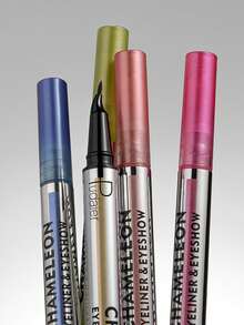 Pudaier Chameleon Eyeliner - Waterproof And Sweat-Resistant, Fine Tip To Prevent Smudging, Black Suitable For Daily Makeup; Chameleon Color Suitable For Various Party Occasions. - #02 - View 7