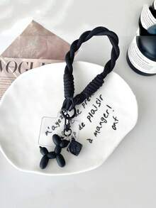 1pc/2pcs Dice Balloon Dog Phone Lanyard Wristband, Cute Phone Strap With Rope, Phone Charm Strap, Suitable For Universal Phone Cases DIY Detachable Pad, Unisex Portable Anti-Lost Anti-Drop Wrist Strap, Keychain Compatible With Android And Most Smartphone,Gifts For Mother, Family, Friends, Birthday, Holiday Phone Chain - Multicolor - View 9