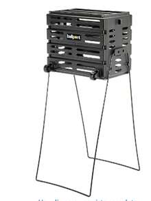 Tourna Ballport Deluxe - Tolva de Pelotas de Tenis con Ruedas, Capacidad para 80 Pelotas - Negro - Ver 4