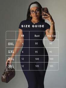 Comfortable All-Day Set, Includes Waist Cincher, Versatile Outfit, #Sports & Casual Essential #Comfortable & Stylish #Perfect Match, Loungewear Set, High-Waist Yoga Pants Set, Plus Size Activewear, Compression Leggings Set, Crew Neck T-Shirt And High-Waist Yoga Leggings (Plus Size), Stretchy Casual 2 Pieces Loungewear Summer - 藏蓝色 - 查看 4