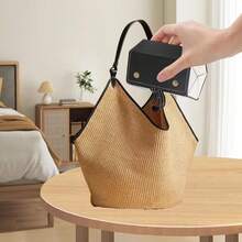 Hộp đựng kính mô phỏng bằng da PU có thể gập lại, Hộp đựng kính thời trang chống trầy xước có đệm mềm treo có thể gập lại, Phụ kiện di động, Chất liệu bền, Vỏ bảo vệ hộp đựng nhiều lớp dễ thương, Thiết kế nhiều lớp, Cũng có thể đựng phụ kiện và phụ kiện đồng hồ, Thích hợp để mang theo khi đi du lịch - Nhiều màu - Xem 9