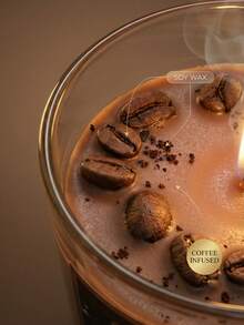 天然大豆蜡咖啡香氛蜡烛，无烟持久，适合客厅放松、咖啡爱好者、卧室使用，助眠香氛。 - 杯子蠟燭 - 查看 5