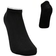 10 piezas Tin para Mujer Sin Felpa Color Negro Filo Blanco, Talla 23 - 25, C9867 - inicial - Ver 1
