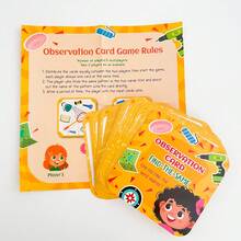 55张Enligh Learning寻找相同记忆配对益智游戏卡片，亲子互动桌面游戏，专注力记忆反应训练教育玩具 - 彩色 - 查看 7