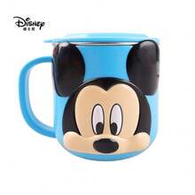 1pc Disney Mickey 3D Shaped Stainless Steel Tumbler With Lid, Spill-Proof, Heat-Resistant, Detachable 316 Stainless Steel Inner Liner, Suitable For Milk, Coffee, Juice, Mouthwash, Cute Cartoon Embossed Water Cup, Durable, Reusable, Great For Parties, Birthdays, Weddings, Holidays, Kids Tableware, Student Water Bottle, Parent-Child Cup - Multicolor - View 25