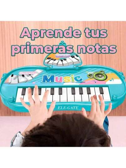 ELE-GATE Juguetes para niños / regalos de cumpleaños-Mini Teclado Musical Infantil Tipo Piano con Melodías Pregrabadas