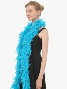 我们提供各种颜色的羽毛围巾，非常适合派对、婚礼、万圣节装扮、圣诞树装饰、嘉年华、婚礼、餐桌摆饰、音乐会、嘉年华和家居装饰。（火鸡羽毛可能会轻微掉毛。）情人节服装 - 彩色 - 查看 8