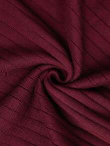 Men's Summer Fashion Ribbed Polo Knit Shirt Short Sleeve, Suitable For Business Activities And Daily Social Occasions - Burgundy - View 7