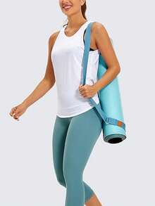 MathCat Women's Workout Tanks Tie Back Sleeveless Shirts Yoga Athletic Open Back Sport Gym Tops - 白色 - 查看 5