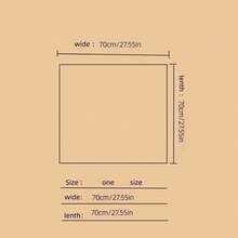 1pc 27.5inch Elegant Floral Print Women's Satin Square Scarf - Soft And Suitable For Casual Outings In Bright Red, Pink, Orange, And Green Headband Accessories - 彩色 - 查看 4