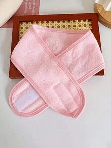 1pc Adjustable Women's Spa Facial Headband, Shower & Makeup Hair Tie Suitable For Washing Face, Soft Towel & Hair Styling Accessory Accessories - 彩色 - 查看 4