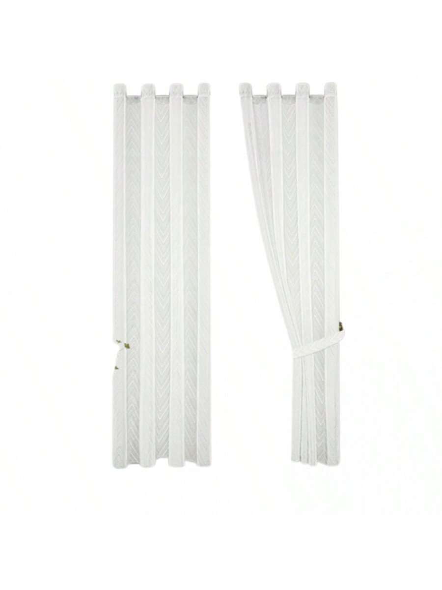 Cortinas transparentes Color Blanco de alta durabilidad de 140cm*225cm, CORTINA 1 PZ