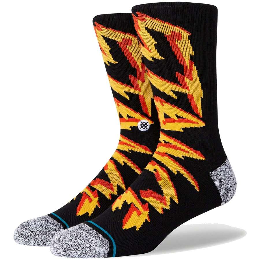Stance Men Crew Socks - Black - View 1