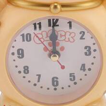 Reloj Chino con Forma de Gato de la Suerte, Bonito Despertador con Forma de Gato de Dibujos Animados, Movimiento de Cuarzo Incorporado, Despertador con Forma de Gato de la Suerte - YF2025D + AMARILLO - Ver 8