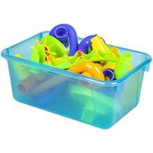 Storex - cubeta de basura pequeño, , 12.2 x 7.8 x 5.1 Inches, 5-Pack(Tintado verde azulado.) - Multicolor - Ver 6
