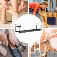 Hangable Under Gabinet Add - Storage Racks - Storage Rack Organizer Retractable Hangable Shelf Multipurpose Hanging Shoe Basket Space - Saving Hangable Shoe Basket Laundry Room Kitchen Pantry - Negro 52cm - Ver 6