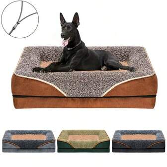 Removable And Washable Pet Dog Sofa And Dog Bed, Suitable For All Seasons, Dog Nest, Cat Nest, Pet Nest, Pet Bed Sofa, Comfortable And Soft, Cat Sofa Bed With Raised Edges To Rotect The Neck, Cat Sleeping Bed Pet Nest With Removable Plush Cover