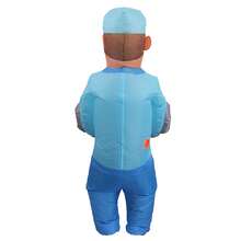 Party Best Buddy! Doctor Inflatable Costume, Become A Drama Queen In A Second, Double The Fun! - The Doctor Can Carry People Within a 1.5-2 Meter Range. - View 3