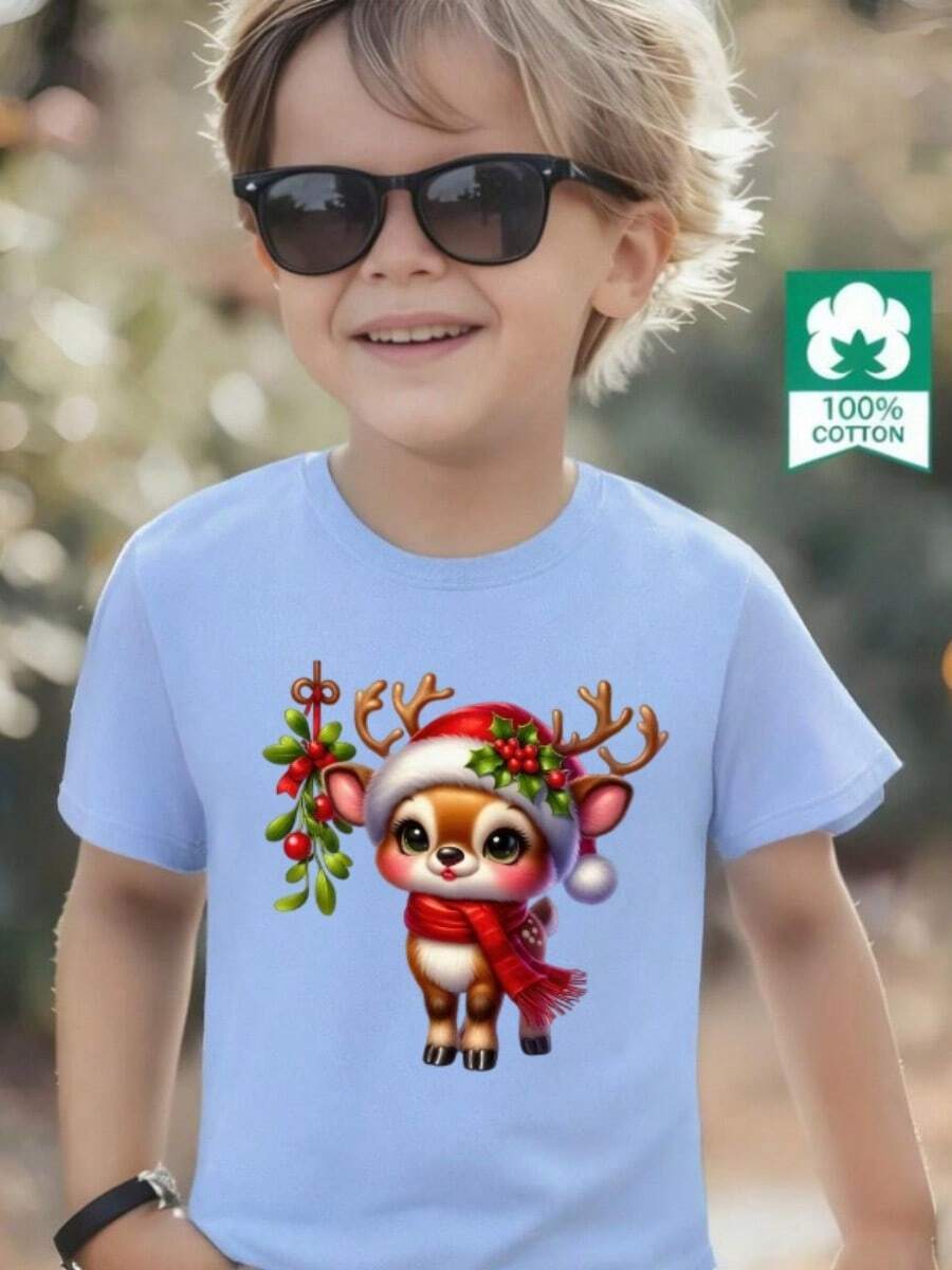 Young Boys T-Shirts - Blue - View 1