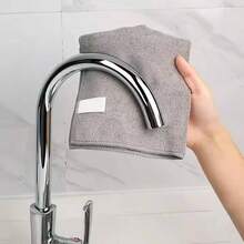 1/5/10/20片装超细纤维灰/黑色清洁布，高性能 - 不掉毛 - 不刮伤 - 超强吸水毛巾，编织材质，清洁污垢和液体，家用厨房抹布，汽车清洁抹布 - 黑色 - 查看 11