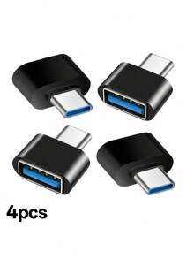 2个USB-C转USB适配器，母头转Type-C公头OTG适配器，USB-C适配器兼容MacBook Pro、Galaxy、Type-C手机、笔记本电脑、平板电脑、打印机、鼠标、键盘、车载充电器、U盘等。