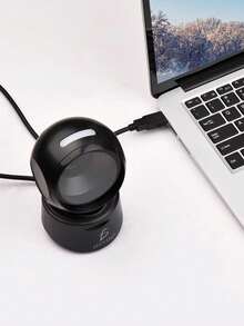 Lector De Código De Barras de Escritorio Shawty 1d/2d Lector Qr Con Usb Automático Sin Manos - Negro - Ver 3