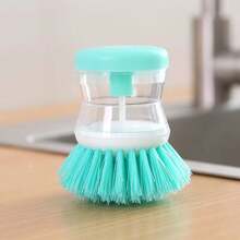 Bàn chải rửa chén tự động có ngăn đựng chất tẩy rửa, bàn chải vệ sinh nhà bếp chống dính dầu mỡ, bàn chải rửa chén bằng bọt biển tự ép - Nhiều màu - Xem 1