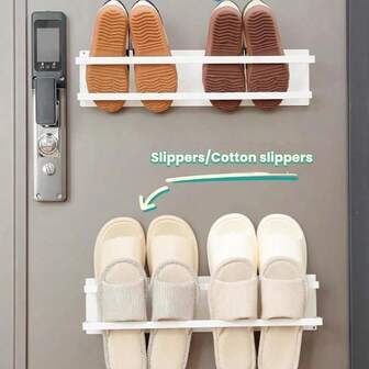 1ชิ้น ชั้นวางรองเท้าแม่เหล็ก ที่จัดระเบียบทางเข้าบ้าน ที่แขวนประตูแม่เหล็ก