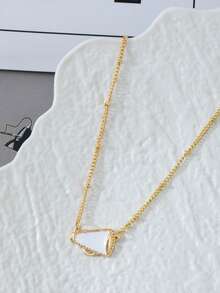 1pc Classic Vibe Cheerleader Pendant Necklace, Suitable For Daily Wear And Gatherings - Multicolor - View 2