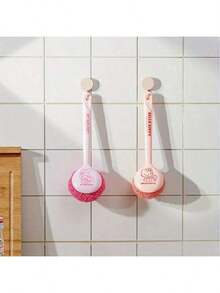 Sanrio 三丽鸥长柄炒锅刷，卡通洗碗刷，耐用塑料材质，无需用电，理想的厨房家具清洁工具，礼品装