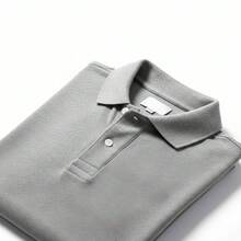 Men's New Year's Polo Shirt In Piqué Fabric - On - Xám - Xem 1