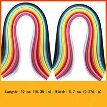260 Blatt in 26 Farben hochwertige Quilling-Papierstreifen, sortierte leuchtende Farben, flexibel, langanhaltend, hochdicht, leicht zu formen für DIY-Handwerke, kreative Kunstwerke, Premium-Geschenke, Dekorationen und Kunstprojekte - 26 Farben von Quilling-Streifen - Übersicht 10