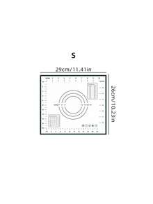 1pc Silicone Kneading Board, Silicone Pastry Mat, Extra Non Stick Baking Mat With Measurement Fondant Mat, Counter Mat, Dough Rolling Mat, Oven Liner, Pie Crust Mat, Roll Up Receive Kneading Pad Back To School - - - View 16