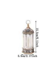 LED Candle Lantern, Middle Eastern Style Decor Lamp, Suitable For Living Room, Bedroom, Garden, Patio, Party, Dining Table, Crescent Moon Theme Party Decoration - Multicolor - View 12