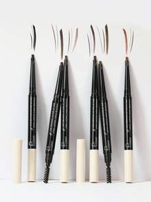 Pudaier Ultra-Fine Eyebrow Pencil - Waterproof, Sweat-Resistant, Non-Clumping, Smooth Application, Built-In Eyebrow Brush, Creates Natural And Refined Wild Eyebrow Shape - #02 - View 7