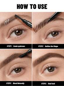 Pudaier Ultra-Fine Eyebrow Pencil - Waterproof, Sweat-Resistant, Non-Clumping, Smooth Application, Built-In Eyebrow Brush, Creates Natural And Refined Eyebrow Shape. - #04 - View 5