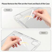 Feams Slim Case For Pad, Smart Stand/Automatic Wake Up/Sleep Tablet Protective Case, Clear Back With Pencil Holder Compatible With IPad 9.7/10.2/10.5/10.9/12.9/Pro 11, 10th Gen,Compatible With Samsung Galaxy Tab S6 Lite 10.4 Inch,Compatible With Huawei MatePad 11 Inch/ Tab,Soft Anti-Fall Protection - Hồng - Xem 6