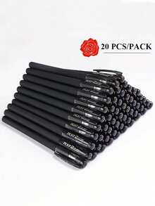 20pcs Black Felt Tip Pens, Fine Point Pens Black, Fast Dry, No Smear, Planner Markers - 黑色 - 查看 4