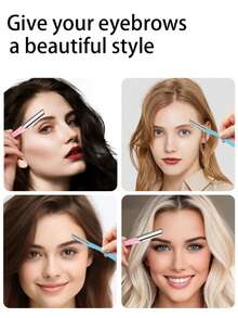 2pcs Facial Hair Removal Sets, Hair Pullers, Eye And Eyebrow Trimmers, Facial Hair Shaving Knives, Hair Removal Tools, Beauty Tools