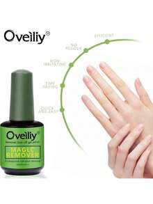 Oveiliy 15ml 速干指甲凝胶卸甲液，UV凝胶指甲油魔法爆裂卸甲凝胶，3-5分钟轻松卸除凝胶，凝胶指甲油套装，凝胶指甲油脱脂剂，美甲，家庭沙龙，女士美甲礼物 - 無色 - 查看 2