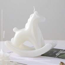 新年摇摇马香薰蜡烛，简约设计，书房客厅皆宜，优雅蜡烛，创意家居装饰，象征“即刻成功”。最佳派对必备蜡烛礼盒，婚礼回礼，客厅装饰摆件，家居装饰品，生日装饰，卧室装饰，生日礼物，房间装饰 - 彩色 - 查看 14