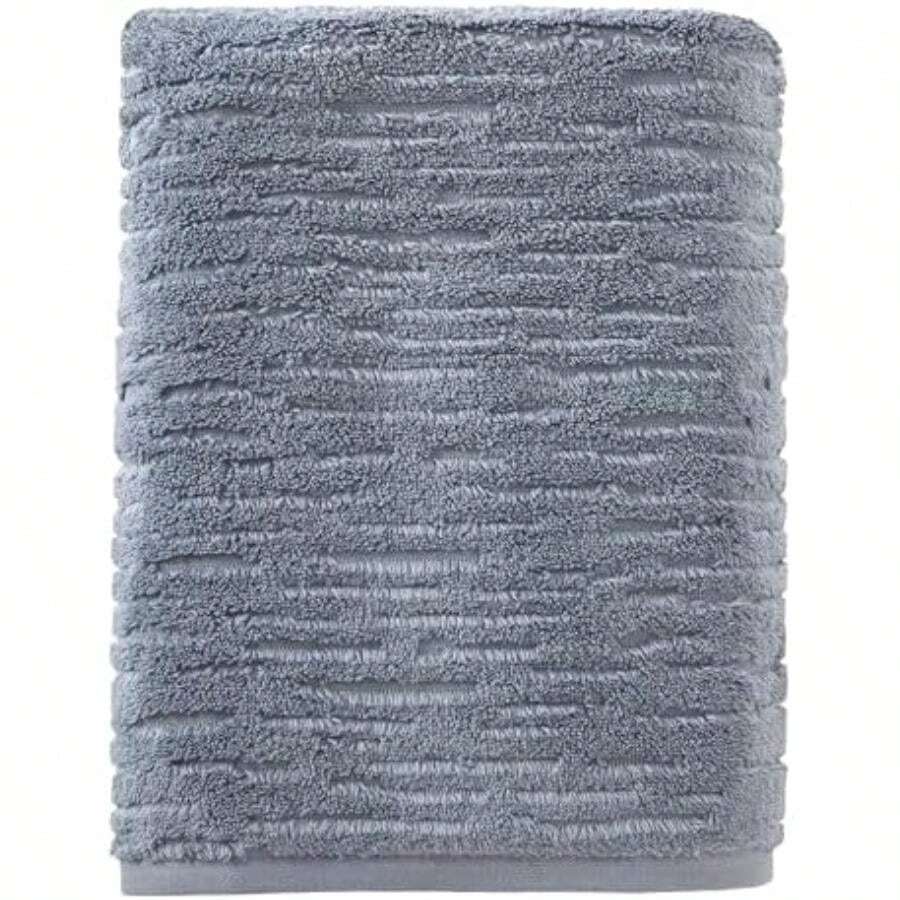 SKL Home CloudSoft Toalla de baño de algodón de Lujo, Color Azul Humo(30x54 Azul ahumado) - Multicolor - Ver 1