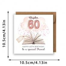 Fun 60th Birthday Card, Friend's 60th Birthday Card, Friend's Pink 60th Birthday Card, Best Friend's 60th Birthday Card - Multicolor - View 3