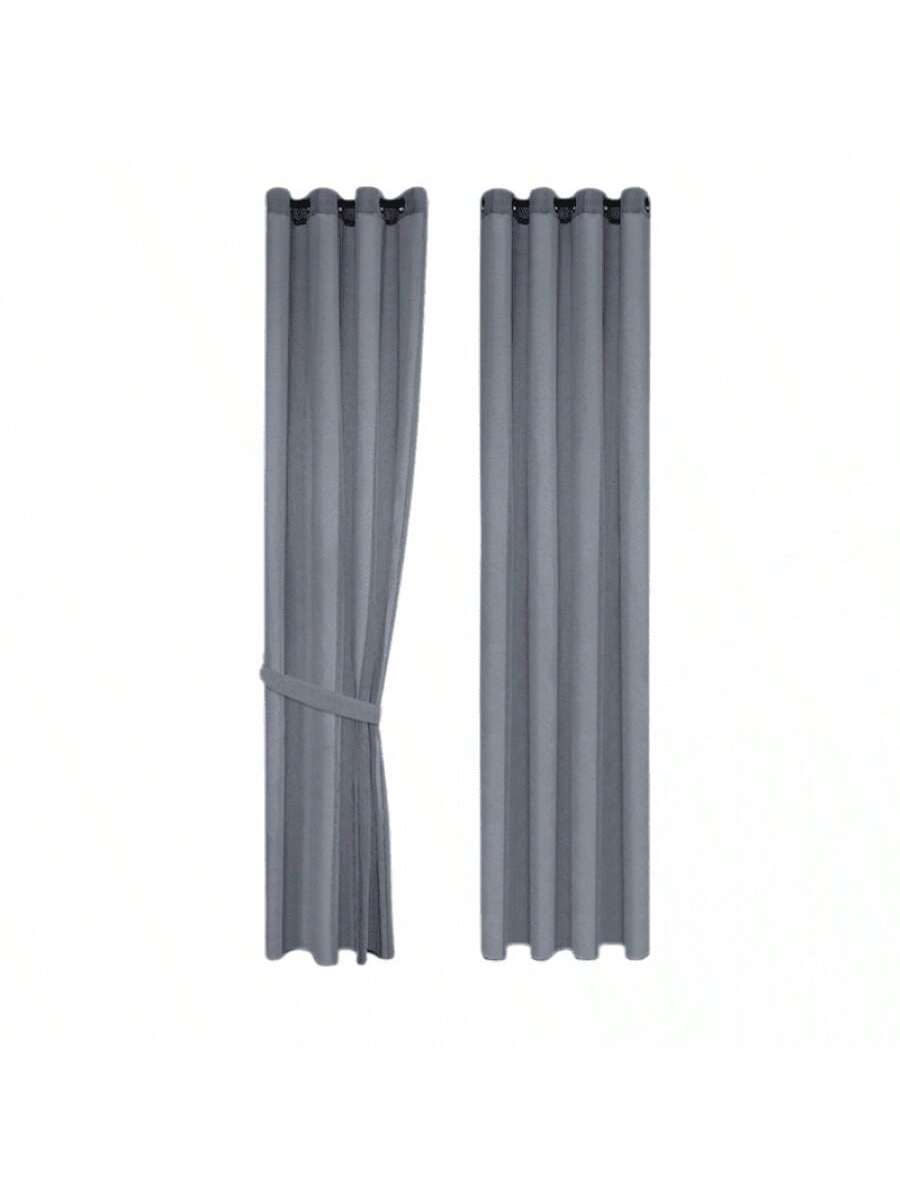 Cortinas transparentes Color Gris de alta durabilidad de 140cm*225cm, CORTINA 1 PZ
